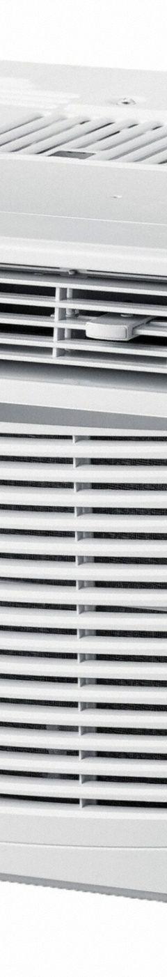 DANBY Window Air Conditioner: 250 sq ft, 6,000 BtuH, 115V AC, 5-15P, 12 in x 16 in x 15 in, Fixed (MPN DAC060EE1WDB). Key specifications — Brand: DANBY; Combined Energy Efficiency Ratio (CEER) Rating: 12.1; Voltage: 115V AC; NEMA Plug Configuration: 5-15P.