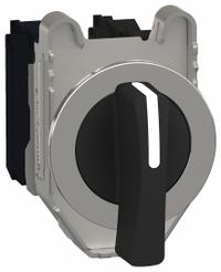 SCHNEIDER Selector Switch: 30 mm Panel Mounting Size, 3 Positions, Extended Lever, 2NO, Metallic (MPN XB4FJ53). Key specifications — AC Contact Rating: 3 A @ 240 V; Action: Momentary/Maintained/Momentary; Cam: No Cam Included; DC Contact Rating: 0.55 A @ 125 V; Hazardous Location Specification: Not Rated; Operator Head Material: Plastic; Operator Head Type: Long-Handled Knob; Operator Illumination: Non-Illuminated.