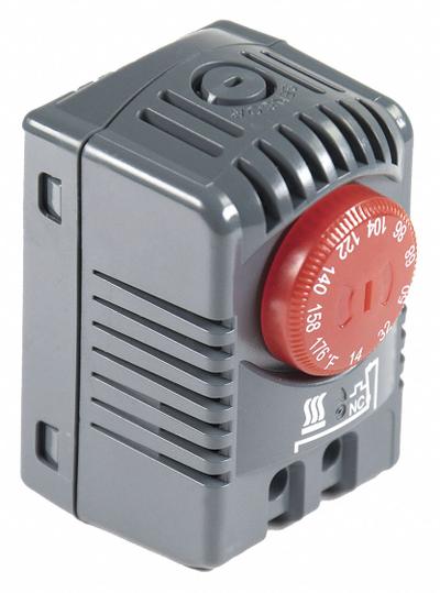 WIEGMANN Thermostat: Heating Only, Fahrenheit, 14°F Temp Setpoint - Min - Thermostats for Electrical Enclosures