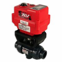 ASAHI Electrically Actuated Two-Way Ball Valve: 1/2 in, PVC, 95 to 265V AC, Full Port Ball Port (MPN 160540005). Key specifications — Actuator Features: Position Indicator; Brand: ASAHI.