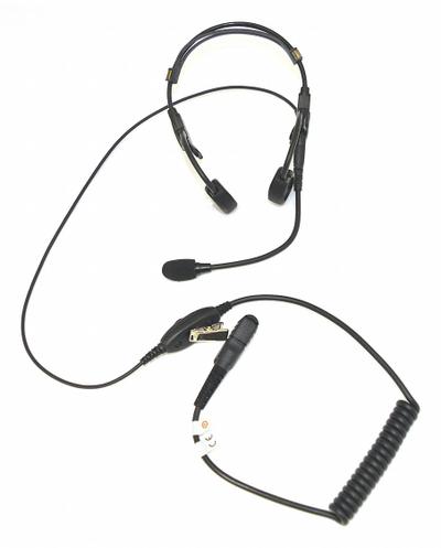 MOTOROLA Headset: Fits Motorola, For XPR 3300e/XPR 3500/XPR 3500e Series, Behind-the-Head - Motorola-Compatible Earpieces & Headsets