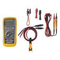 FLUKE Solar Kit: Backlit LCD, 1,000 V AC/DC Open Circuit Volt Measurement - Max, FLK-87VMAX-TLPV1. Key specifications — attr992677: TLPV-UTOOL Solar PV Unlocking Tool; attr992673: FLK-87VMAX-TLPV1; attr992674: FLUKE; attr992675: No; attr992676: Backlit LCD.