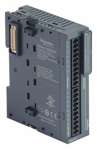 SCHNEIDER ELECTRIC Discrete Output Module: (16) Relay Out (MPN TM3DQ16R). Key specifications — Manufacturer Part Number: TM3DQ16R; Power Required: 24V DC; Product Type: Discrete Output Module; Series: M241; Number and Type of Outputs: (16) Relay; Mounting Style: Panel.