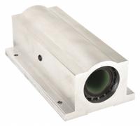 THOMSON Linear Pillow Block Bearing: Twin, Self-Aligning, 1/2 in Inside Dia, TEP 950, FluoroNyliner (MPN FNYBUTWN08ALS). Key specifications — Liner: TEP 950; Material: Aluminum.