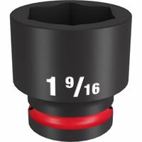 MILWAUKEE Standard Impact Socket: 3/4 in Drive Size, SAE, 1 9/16 in Socket Size, 6-Point, Std (MPN 49-66-6316). Key specifications — attr1215501: MILWAUKEE; attr1215515: Black Phosphate; attr1215518: 1-9/16 in.