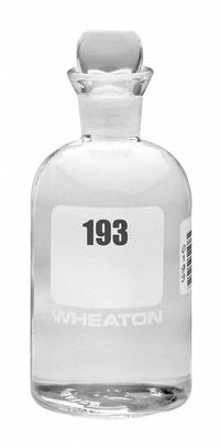 WHEATON BOD Bottle: 300 mL, Pennyhead Stopper, 165 mm, Colorless, # Sequence: 193-216, ASTM/USP (MPN 227497-09G). Key specifications — Closure Type: Pennyhead Stopper; Mouth Size: Narrow; Brand: WHEATON; Body Color: Colorless.