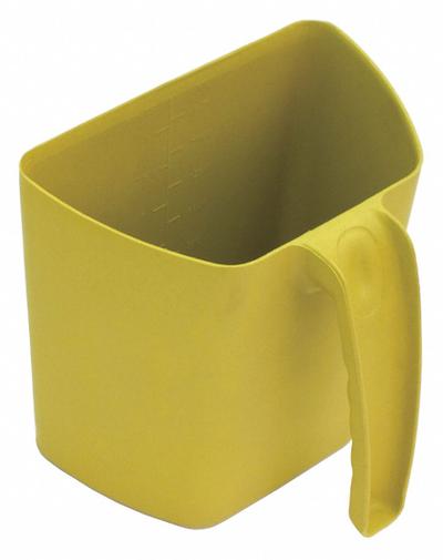 DETECTAMET Scooping Jug: Non-Sterile, Polypropylene, 2 L Capacity - mL, 67 5/8 fl oz Capacity - oz - Polypropylene Lab Scoops & Spoons