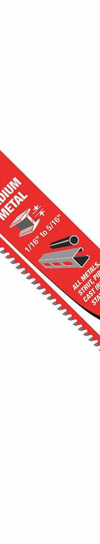 DIABLO Reciprocating Saw Blade: 10 Teeth per Inch, 9 in Blade Lg, 0.05 in Blade Thick, Carbide, 3 PK (MPN DS0910CF3). Key specifications — attr1109198: 10; attr1109200: Rigid for Straight Cuts; attr1109201: Tapered; attr1109209: DIABLO.
