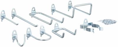 APPROVED VENDOR Pegboard Hook Assortment Kit: 1/4 in Peg Hole - Hook & Toolholder Assortments for Round-Hole Pegboard