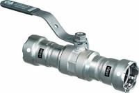 VIEGA MEGAPRESS Manual Two-Way Ball Valve: 3/4 in, Carbon Steel, Straight, Press x Press, Two-Piece (MPN 28950). Key specifications — Brand: VIEGA MEGAPRESS; Handle: Locking Lever.