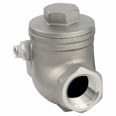 APPROVED VENDOR Swing Check Valve: Swing, Inline Valve Body, 1/4 in Pipe Size, FNPT x FNPT - Stainless Steel Inline Swing Check Valves