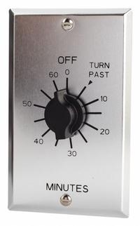 TORK Spring-Wound Timer: 2 hr Max, SPDT, 125V AC, Wall Plate Included, Silver (MPN C502H). Key specifications — Brand: TORK; Includes Hold: No Hold Included.