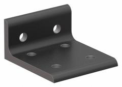 Inside Corner Bracket: Wide Inside-Corner Bracket, 15 Series, 1 1/2 in x 2 13/16 in x 3 in, 6 Holes (MPN 4375-BLACK). Key specifications — Material: Aluminum; Brand: 80/20; Finish: Anodized.