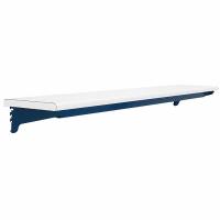 BENCHPRO Top Shelf: 72 in Overall Wd, 12 in Overall Dp, White, Steel, Includes Mounting Hardware (MPN TS1272 + IUL72 blueFRwhTOP). Key specifications — Includes Mounting Hardware: Yes; Color: White.