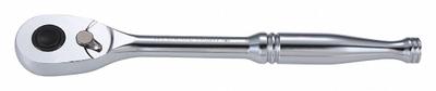 WESTWARD Hand Ratchet: Pear, Reversible, 11 in Overall Lg, Chrome - Standard-Head Ratchets