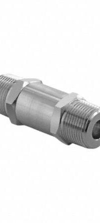 HAM-LET Check Valve: Poppet, Inline Valve Body, 1/4 in Pipe Size, MNPT x MNPT, 316 Stainless Steel (MPN H-480-SS-N-1/4"-3 PSI). Key specifications — Brand: HAM-LET; Seat Material: 316 Stainless Steel.