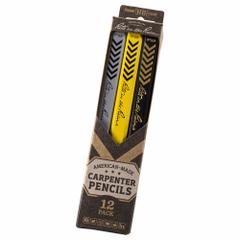 RITE IN THE RAIN Carpenter's Pencil: Box, Carpenter's Pencil, Black, Black/Gray/Yellow, Basswood (MPN 59-12). Key specifications — attr1284576: Flat Hex; attr1284577: RITE IN THE RAIN; attr1284590: Box; attr1284591: Black; attr1284575: Basswood; attr1284574: Black/Gray/Yellow.