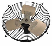 DAYTON Guard-Mounted Exhaust Fan: 16 in Blade, 1/10 hp, Totally Enclosed Air Over, 1,280 cfm (MPN 484X54). Key specifications — Motor Enclosure: Totally Enclosed Air Over; Brand: DAYTON; Nameplate Voltage: 115V AC.