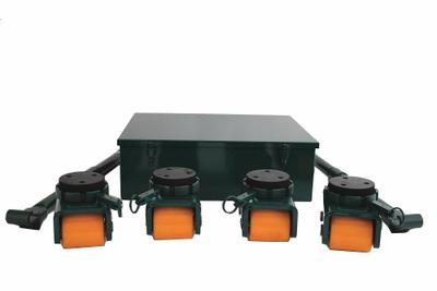 HILMAN ROLLERS Bull Dolly Kit: 8,000 lb, 5 in Deck Ht, 6 1/2 in L x 3 1/2 in W - Machine Roller Kits