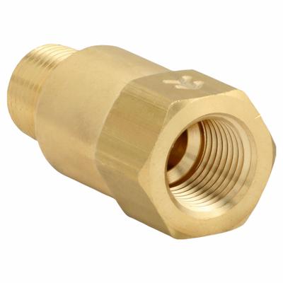 APPROVED VENDOR Piston Spring Check Valve: Piston, Inline Valve Body, 1/8 in Pipe Size - Brass Inline Piston Check Valves