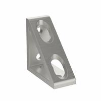 Inside Corner Bracket: Gusseted Inside-Corner Bracket, 45 Series, 41 mm x 90.1 mm x 90 mm, 4 Holes (MPN 093W8451N10). Key specifications — Material: Aluminum; Brand: FATH INC.; Finish: Anodized.