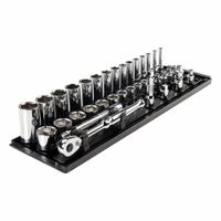 TEKTON Socket and Ratchet Set: 3/8 in Drive, 36 Piece, 12-Point, SAE, 1/4 in to 1 in (MPN SKT13101). Key specifications — attr1224269: 3/8 in; attr1204638: Drive Tools Included; attr1227399: Inch Socket and Ratchet Set; attr1204650: 1/4 in to 1 in; attr1204673: Socket Bits Not Included; attr1204681: Wrenches Not Included; attr1204688: TEKTON; attr1224230: Friction.
