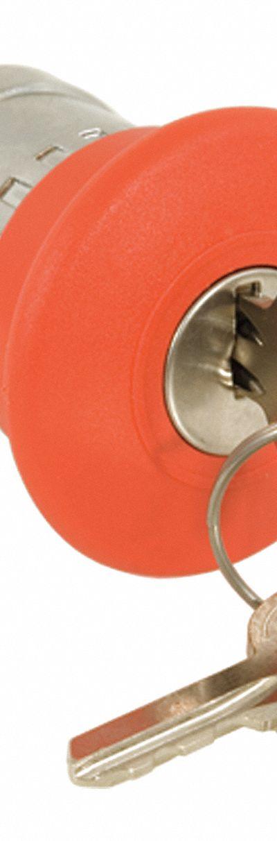 SCHNEIDER Emergency Stop Push Button: Red - Mushroom-Head Push-Button Operators