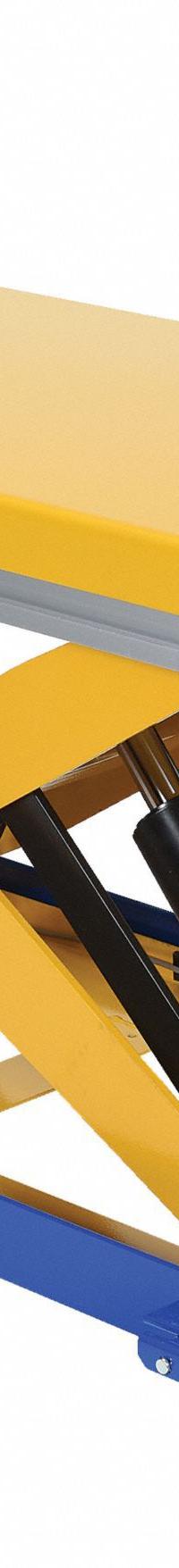 VESTIL Scissor Lift Table: Powered, 1,500 lb Load Capacity, 48 in L x 24 in W, Steel, Motor, Single (MPN CART-24-15-DC). Key specifications — attr1345487: Steel; attr1345523: VESTIL.