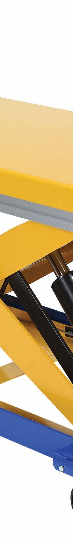 VESTIL Scissor Lift Table: Powered, 1,500 lb Load Capacity, 48 in L x 24 in W, Steel, Motor, Single (MPN CART-24-15-DC). Key specifications — attr1345487: Steel; attr1345523: VESTIL.