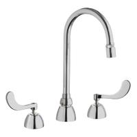 CHICAGO FAUCETS Gooseneck Kitchen/Bathroom Faucet: 786, Cast Brass, Widespread, Deck, 2 Handles (MPN 786-E29ABCP). Key specifications — Series: 786; Brand: CHICAGO FAUCETS.
