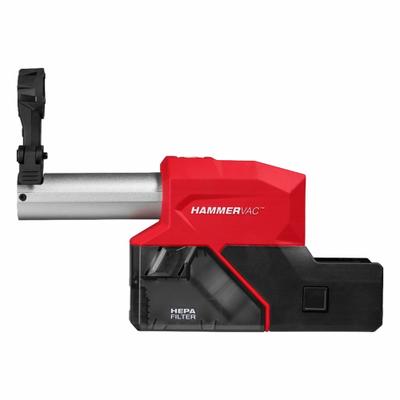 MILWAUKEE Dust Extractor: On-Tool, Self-Contained, 5/8 in Max. Dia, 2908-20/2908-20-22DE - On-Tool Self-Contained Attachments