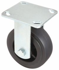 DAYTON Rigid Caster: 650 lb Load Capacity, 5 in Overall Lg, 2 in Overall Wd, Polyolefin/Steel, Black (MPN R004). Key specifications — Material: Steel; Compatible Grainger Part Number: 3W215; Color: Black; Brand: DAYTON; Manufacturer Part Number: R004.