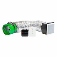 Whole House Fan: Ceiling Mount, 14 in Blade, 1,434 cfm Max., 717 sq ft Coverage, Low Noise, 1 Speeds (MPN QC ES-1500 RF). Key specifications — Mounting Location: Ceiling; Quiet Design: Yes; Speed Controllable: No; Duct Shape: Round; Rough Opening Type: Square; Brand: QUIETCOOL; Fan Style: Whole-House; For High-Static Pressure Applications: Yes.