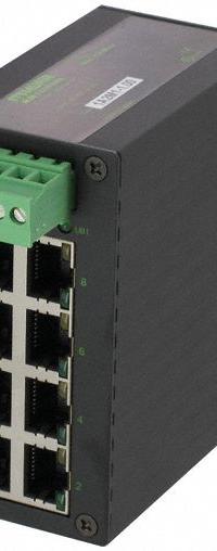 MURRELEKTRONIK Ethernet switch: Unmanaged, DIN Rail, 8 Ports, RJ45, 1000 mbps/Ethernet/Gigabit, IP40 (MPN 58173). Key specifications — Port Type: RJ45; Manufacturer Part Number: 58173; Brand: MURRELEKTRONIK; Features: Auto-Negotiation; IP Rating: IP40; Product Type: Ethernet Switch; Maximum Input Voltage: 48V DC; Mounting Location: DIN Rail.