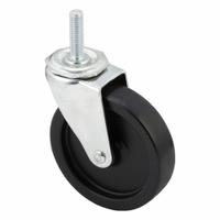 APPROVED VENDOR Stem Caster: Inch, Swivel, 4 in Wheel Dia., 1 in Wheel Wd, 4 13/16 in Mounting Ht (MPN P5S-PB040G-ST76). Key specifications — Brand: APPROVED VENDOR; Thread Size: 7/16"-14; Roll Up: Swivel.