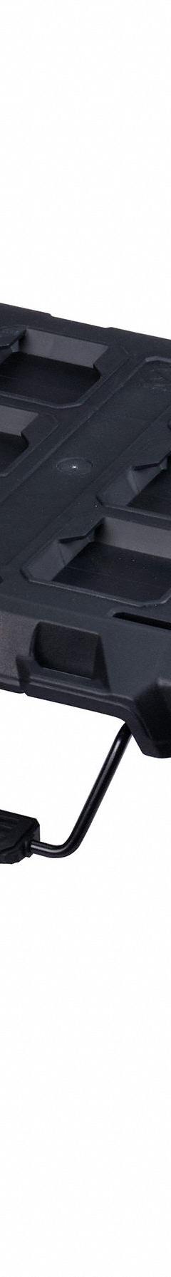 MILWAUKEE PACKOUT Tool Box Dolly: Black, 24 7/16 in W x 13 3/16 in H x 18 15/16 in D (MPN 48-22-8410). Key specifications — attr1117293: MILWAUKEE; attr1117309: Compatible with PACKOUT™ Components; attr1117332: Swivel; attr1117383: Black.