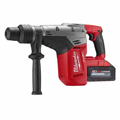 MILWAUKEE SDS Max Hammer Drill: L-Shape, 18V DC, SDS-Max, 1 9/16 in max, 8.0 Ah - Milwaukee Cordless Rotary Hammers