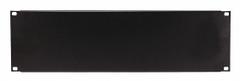 MONOPRICE Blank Panel: 3 Rack Units, 19 in Overall Wd, 5 1/4 in Overall Ht, Black, Steel (MPN 7263). Key specifications — Brand: MONOPRICE; Product Type: Blank Panel; Color: Black; Material: Steel.