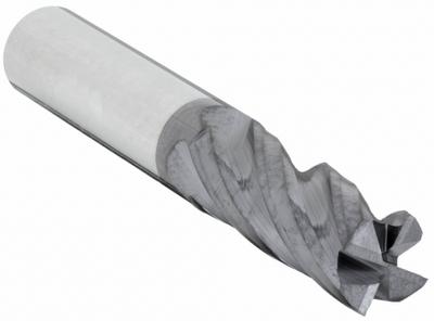 APPROVED VENDOR Square End Mill: Carbide, AlTiN Coated, 4 Flute, 3/8" Mill Dia, 1" LOC - General Purpose Carbide Square End Mills