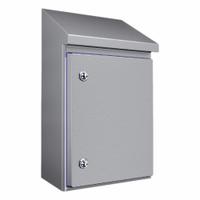 RITTAL Electrical Enclosure: 304 Stainless Steel, 549 mm x 310 mm x 210 mm, NEMA 1/12/13/3/3X/4/4X (MPN 1304600). Key specifications — Brand: RITTAL; Closure Method: 1/4-Turn Latch; Enclosure Material: 304 Stainless Steel; Knockouts: Not Included.