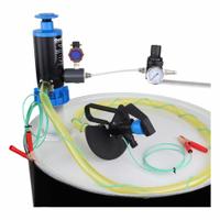 GOATTHROAT PUMPS Air Drum Pump: Pump w/ Discharge Hose & Nozzle, 1:1, 4.5 gpm Max. Flow Rate, PP (MPN GTSCP200SGAS-AK). Key specifications — Brand: GOATTHROAT PUMPS; Suction Tube Material: PP.