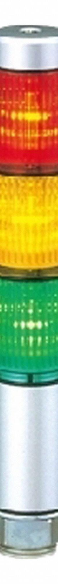 PATLITE LED Signal Tower: 3 Tier, No Sounder Tier, IP65, Amber/Green/Red, Direct Wire, Wire Leads (MPN MPS-302-RYG). Key specifications — Manufacturer Part Number: MPS-302-RYG; Brand: PATLITE; Operating Voltage: 24V AC/DC; Light Tier Color: Amber.