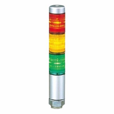 PATLITE Signal Tower: 3 Tier, No Sounder Tier, IP65, Amber/Green/Red, Direct Wire - Three-Tier Tower Light Assemblies