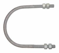 PARKER Accumulator Mounting U-Bolt: 4WB43/4WB45, 2.44 in Inside Dia., Galvanized Steel (MPN 0854370000GRG). Key specifications — attr98883: PARKER; attr95465: 4WB45; attr95468: Galvanized Steel.