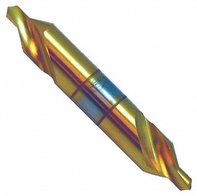 KEO Center Drill: Plain Type, #3/0, 60°, 1 1/4 in Overall Lg - Plain-Tip Center Drills