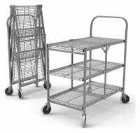 APPROVED VENDOR Wire Shelf Utility Cart: 300 lb, 3 Shelf, 19 in L x 37 in W x 31 in H Dim, Silver (MPN WSCC-3). Key specifications — Shelf Orientation: Flat; Caster/Wheel Configuration: (2) Swivel with Brake; Finish: Chrome; Brand: APPROVED VENDOR.