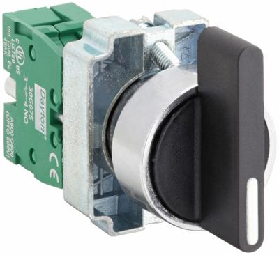 Dayton Selector Switch: 22 mm Panel Mounting Size, 2 Positions, Extended Lever - Selector Switches