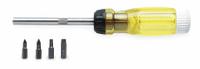 PROTO Multi-Bit Screwdriver: Phillips/Slotted Tip, #1/#2/3/16 in/5/32 in Tip Size, 4 Tips, Magnetic (MPN J9320). Key specifications — attr1205339: Phillips: #1 + #2; attr1205303: PROTO.