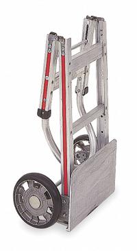 MAGLINER Folding Hand Truck: 500 lb as Hand Truck, Extendable Folding, Silver, 14 in W x 7 in D (MPN FTA19E11L). Key specifications — Color: Silver; Brand: MAGLINER.