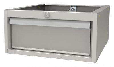 LISTA Drawer: 8 in Overall Ht, 16 3/4 in Overall Wd, 19 1/4 in Overall Dp, Gray - Drawers, Cabinets, & Hardware for Workbenches
